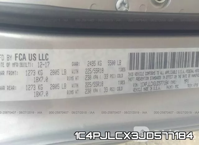 1C4PJLCX3JD577184 фото 10