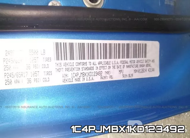 1C4PJMBX1KD123492 фото 10