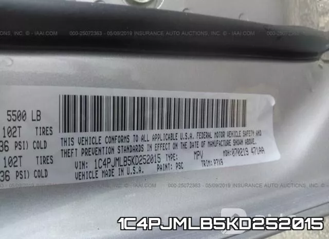 1C4PJMLB5KD252015 фото 10