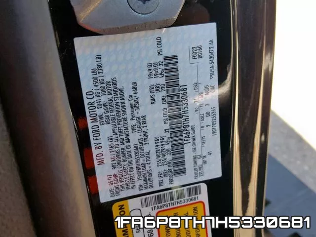 1FA6P8TH7H5330681 фото 2
