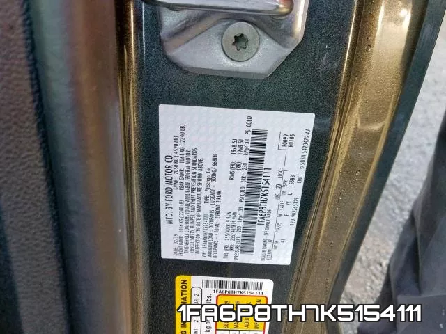 1FA6P8TH7K5154111 фото 2