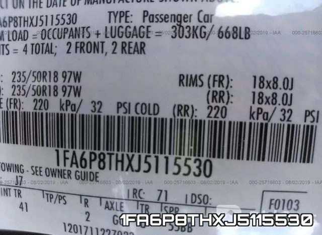 1FA6P8THXJ5115530 фото 10