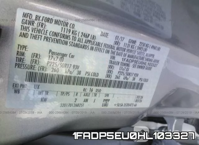1FADP5EU0HL103327 фото 10