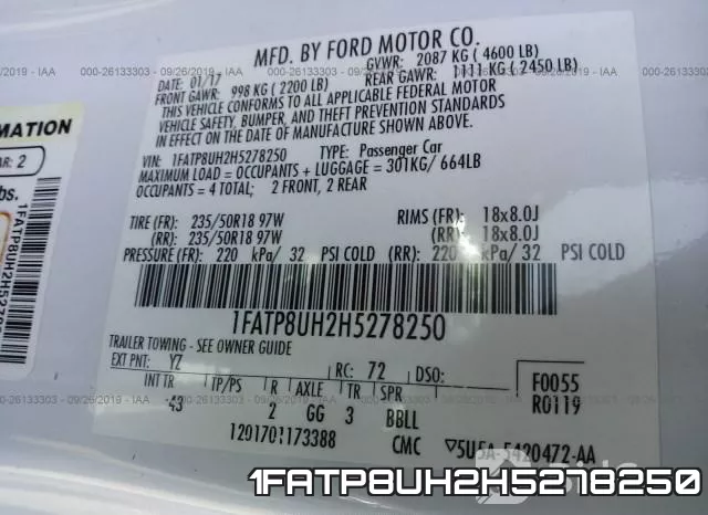 1FATP8UH2H5278250 фото 10