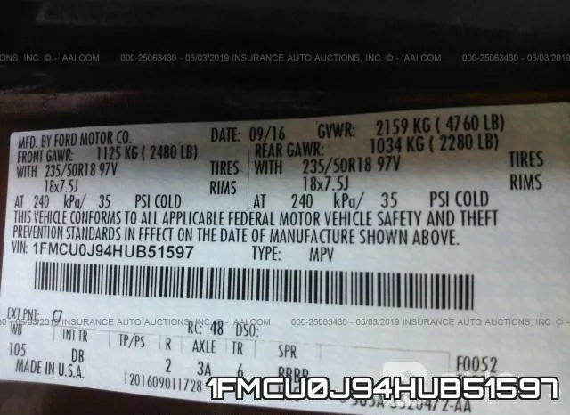 1FMCU0J94HUB51597 фото 10