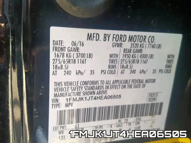 1FMJK1JT4HEA06505 фото 2