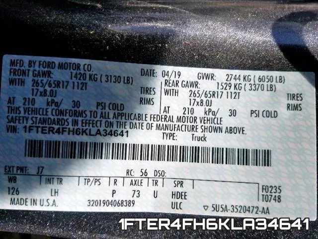 1FTER4FH6KLA34641 фото 2