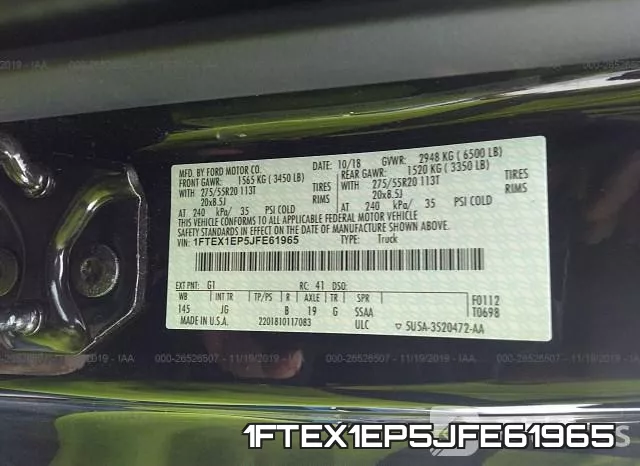 1FTEX1EP5JFE61965 фото 10
