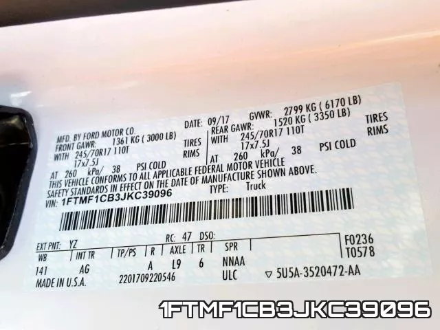 1FTMF1CB3JKC39096 фото 2