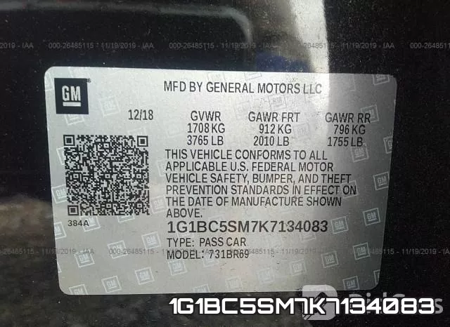 1G1BC5SM7K7134083 фото 8