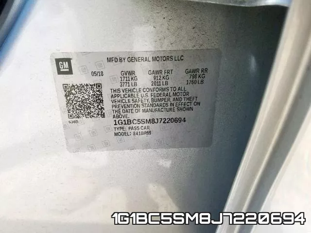 1G1BC5SM8J7220694 фото 2