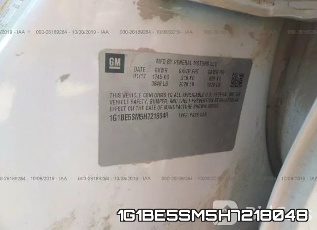1G1BE5SM5H7218048 фото 10