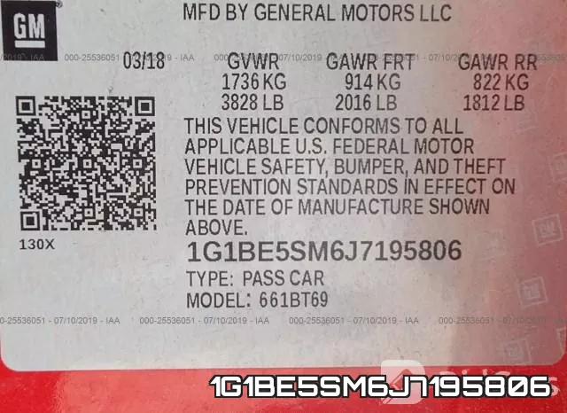 1G1BE5SM6J7195806 фото 10