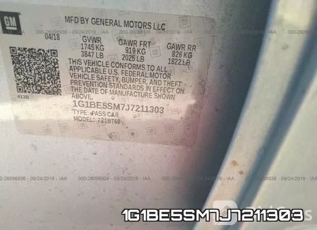 1G1BE5SM7J7211303 фото 10