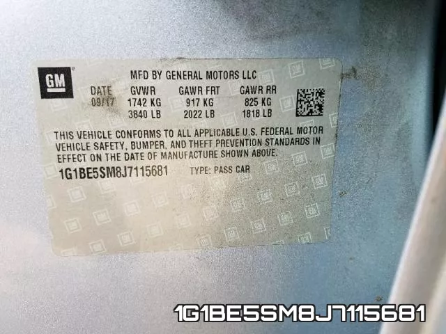 1G1BE5SM8J7115681 фото 2