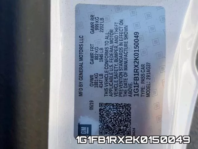 1G1FB1RX2K0150049 фото 2