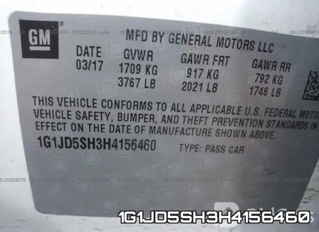 1G1JD5SH3H4156460 фото 10