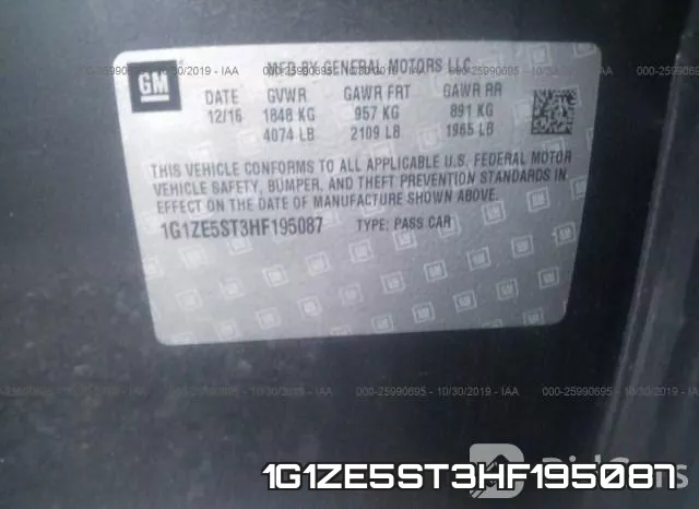 1G1ZE5ST3HF195087 фото 10
