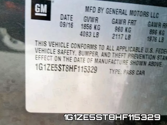 1G1ZE5ST8HF115329 фото 2