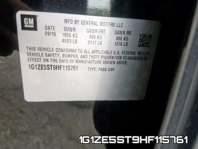 1G1ZE5ST9HF115761 фото 2
