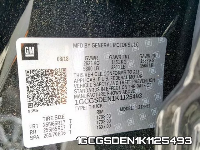 1GCGSDEN1K1125493 фото 2