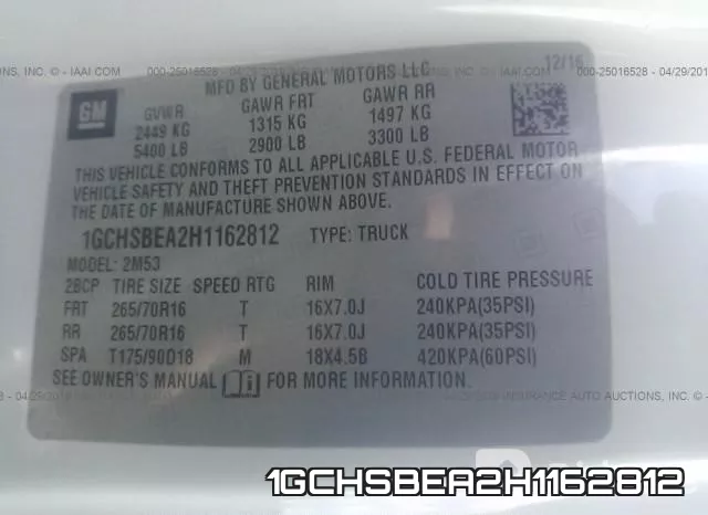 1GCHSBEA2H1162812 фото 10