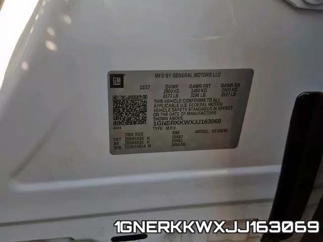 1GNERKKWXJJ163069 фото 2