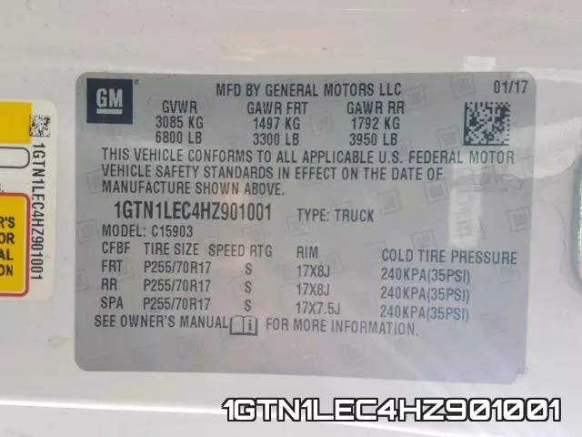 1GTN1LEC4HZ901001 фото 2