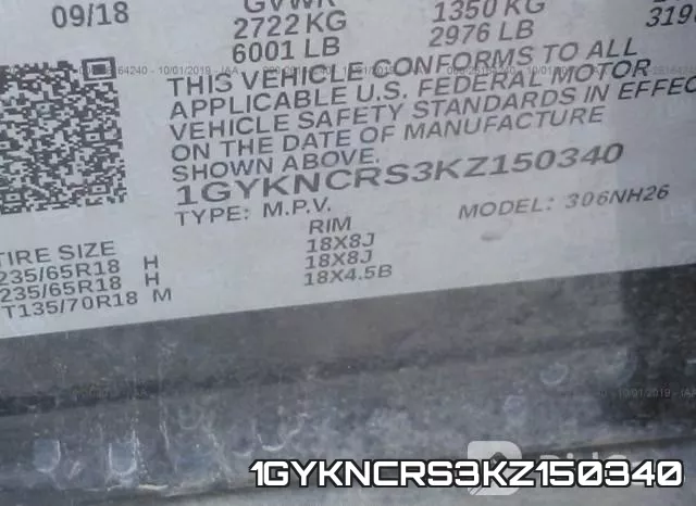 1GYKNCRS3KZ150340 фото 10
