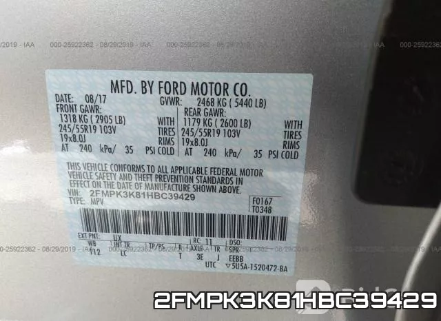 2FMPK3K81HBC39429 фото 9