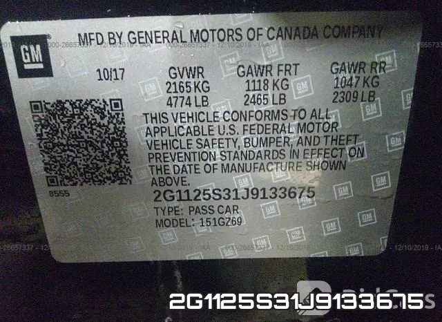 2G1125S31J9133675 фото 10