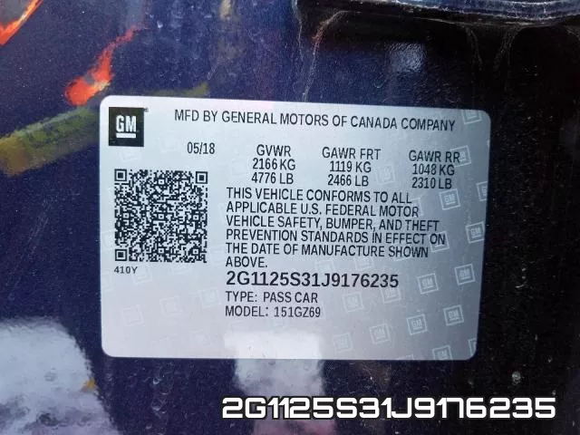 2G1125S31J9176235 фото 2