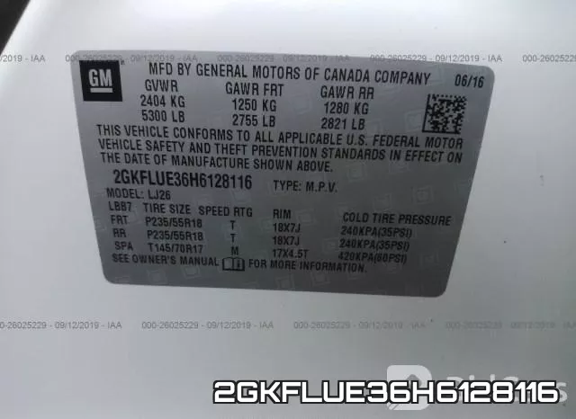 2GKFLUE36H6128116 фото 10