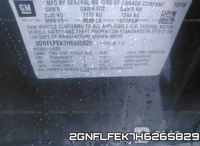 2GNFLFEK7H6265829 фото 10