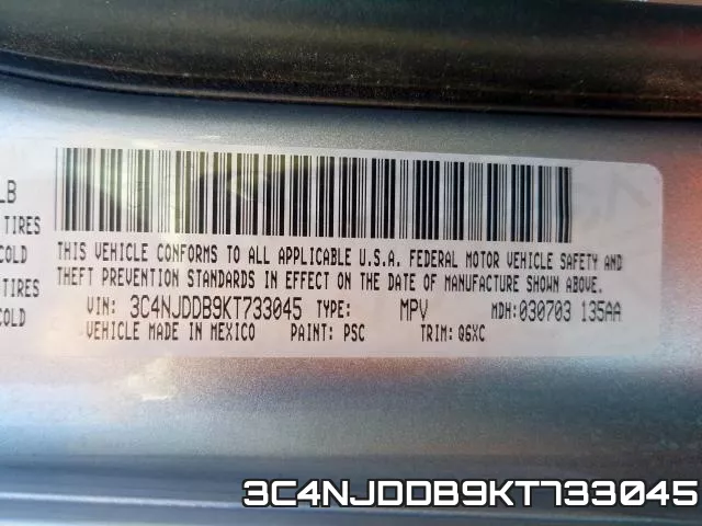 3C4NJDDB9KT733045 фото 2