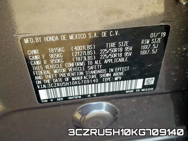3CZRU5H10KG709140 фото 2