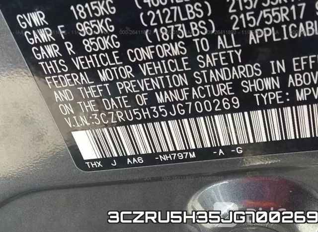 3CZRU5H35JG700269 фото 10