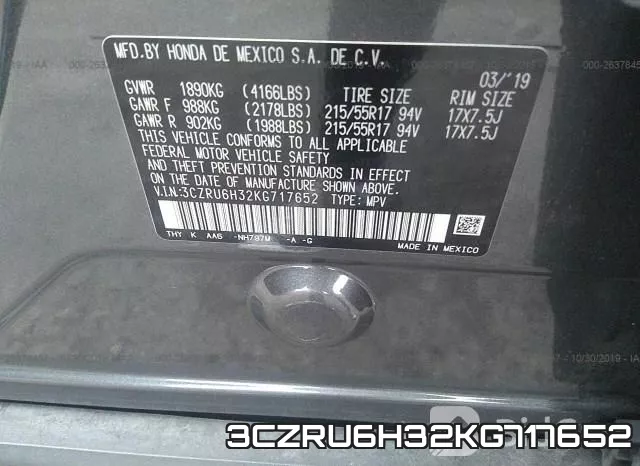 3CZRU6H32KG717652 фото 10