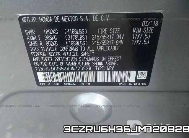 3CZRU6H36JM720828 фото 10