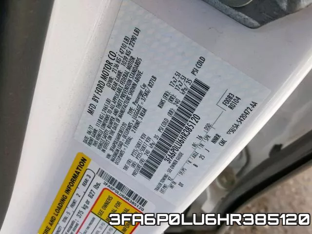 3FA6P0LU6HR385120 фото 2
