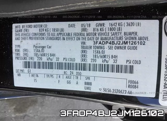3FADP4BJ2JM126102 фото 10