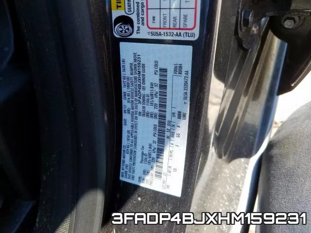 3FADP4BJXHM159231 фото 2