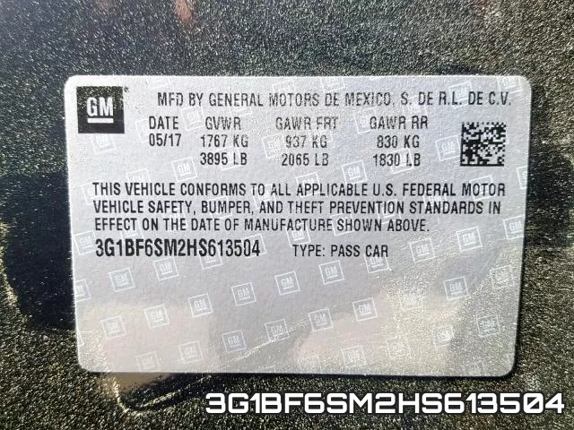 3G1BF6SM2HS613504 фото 2