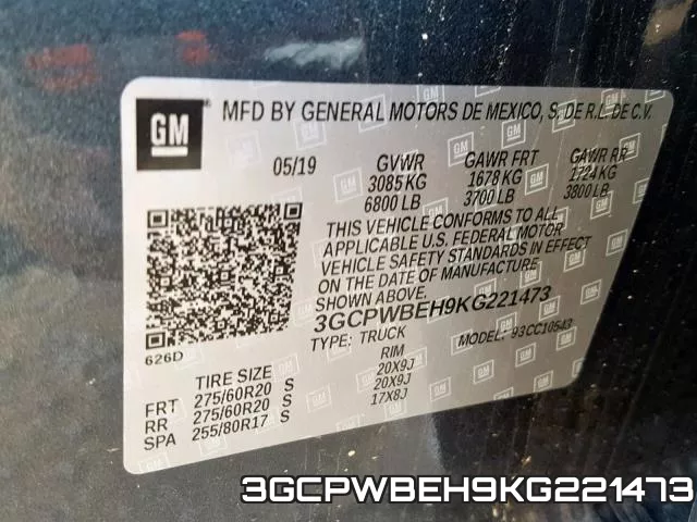3GCPWBEH9KG221473 фото 2
