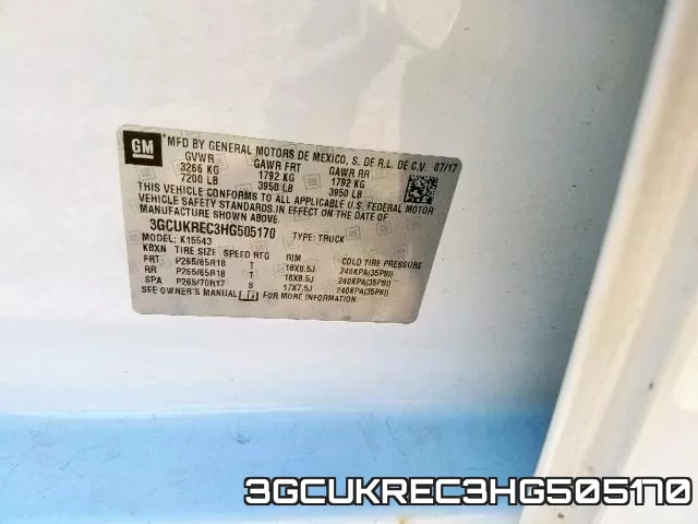 3GCUKREC3HG505170 фото 2