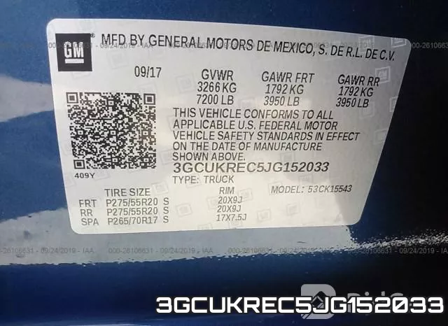 3GCUKREC5JG152033 фото 10