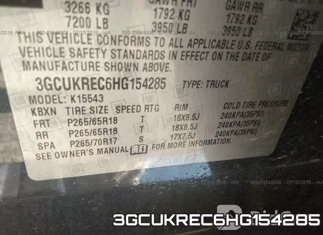 3GCUKREC6HG154285 фото 10
