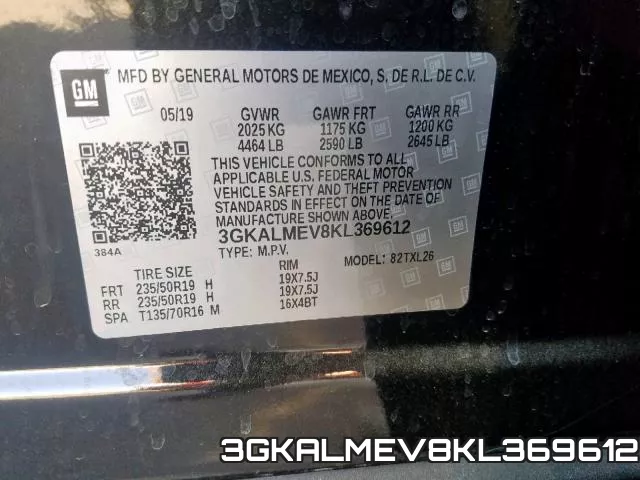 3GKALMEV8KL369612 фото 2