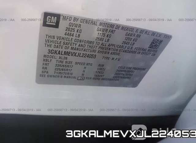 3GKALMEVXJL224053 фото 10