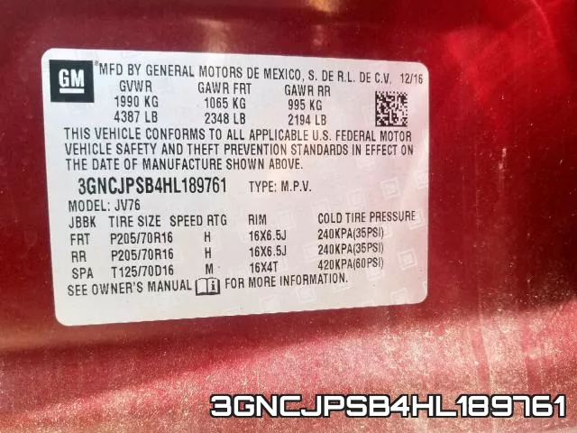3GNCJPSB4HL189761 фото 2